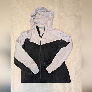 Nike Boy's Black and Light Gray Windbreaker